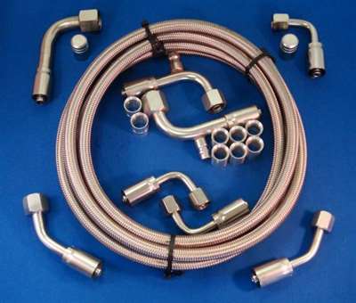 steel braided staniless steel A/C Hose Kits universal